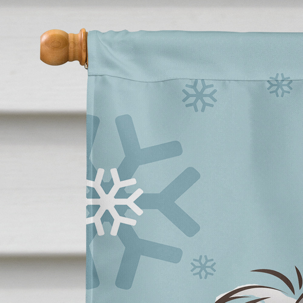 Winter Holiday Saluki Flag Canvas House Size BB1725CHF  the-store.com.