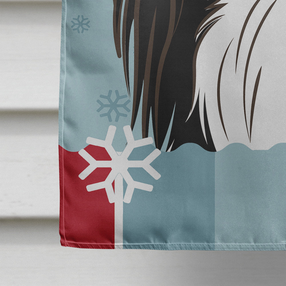 Winter Holiday Japanese Chin Flag Canvas House Size BB1726CHF