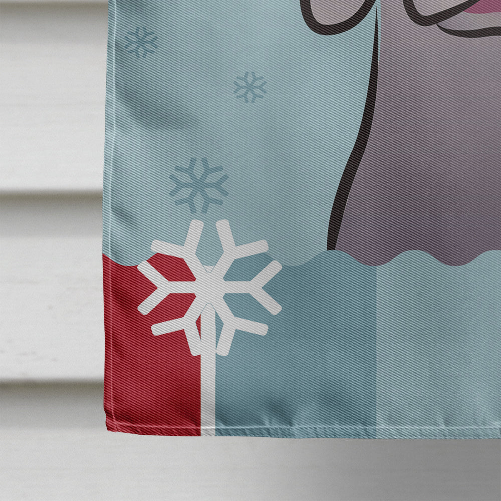 Winter Holiday Weimaraner Flag Canvas House Size BB1727CHF