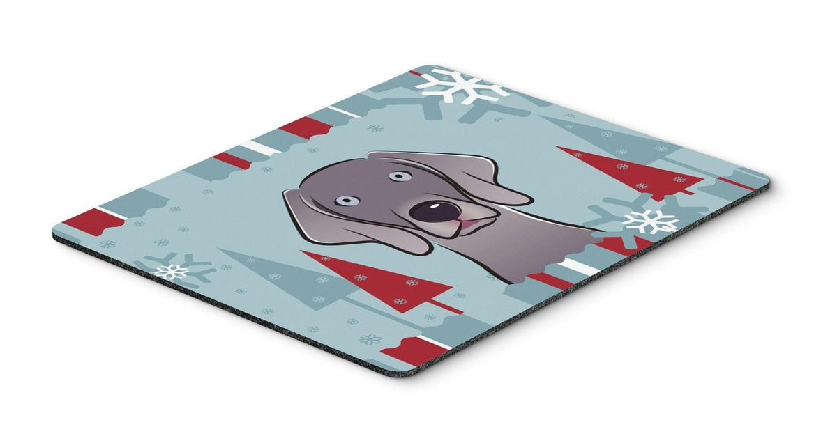 Winter Holiday Weimaraner Mouse Pad, Hot Pad or Trivet BB1727MP by Caroline&#39;s Treasures
