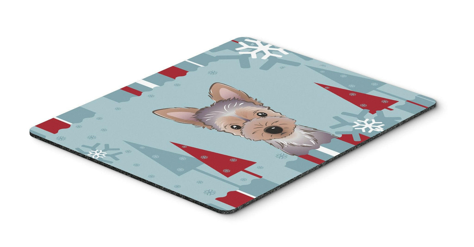 Winter Holiday Yorkie Puppy Mouse Pad, Hot Pad or Trivet BB1728MP by Caroline's Treasures