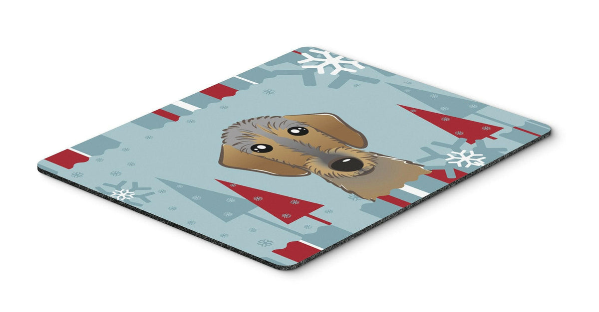 Winter Holiday Wirehaired Dachshund Mouse Pad, Hot Pad or Trivet BB1729MP by Caroline&#39;s Treasures