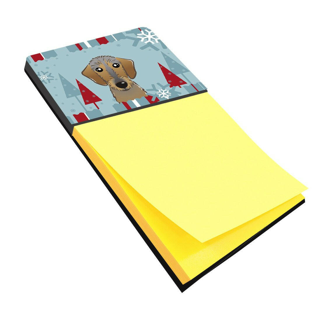Winter Holiday Wirehaired Dachshund Sticky Note Holder BB1729SN by Caroline's Treasures