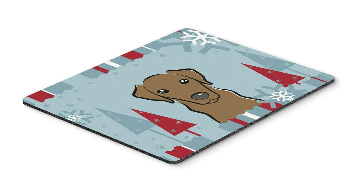 Winter Holiday Chocolate Labrador Mouse Pad, Hot Pad or Trivet BB1730MP by Caroline&#39;s Treasures