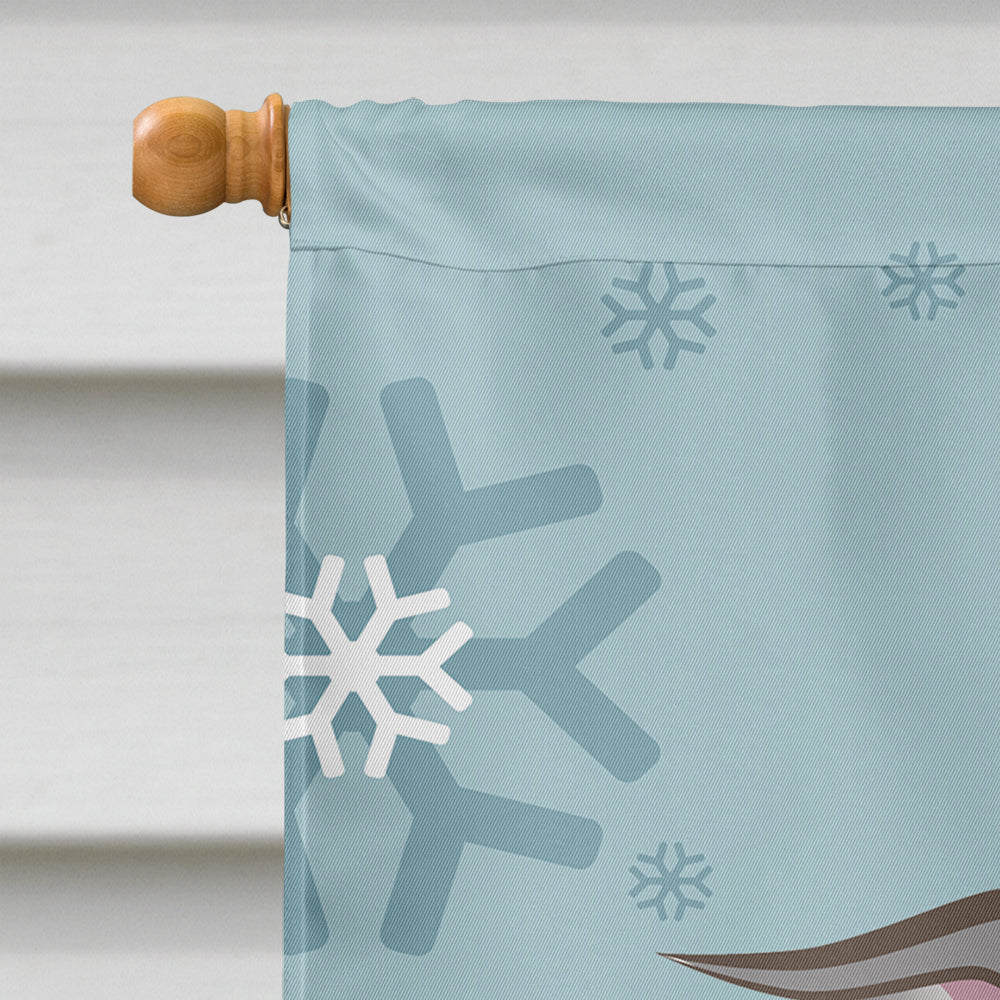 Winter Holiday Italian Greyhound Flag Canvas House Size BB1732CHF  the-store.com.