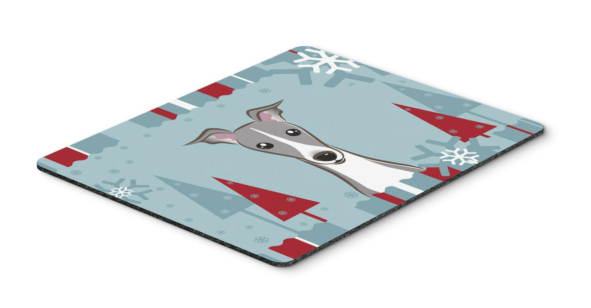Winter Holiday Italian Greyhound Mouse Pad, Hot Pad or Trivet BB1732MP by Caroline&#39;s Treasures