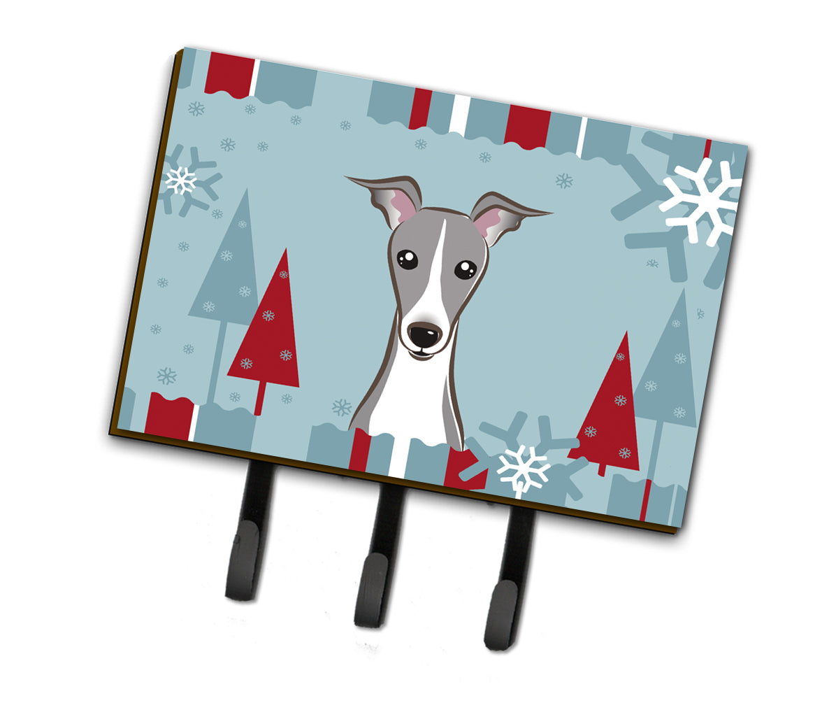 Winter Holiday Italian Greyhound Leash or Key Holder BB1732TH68