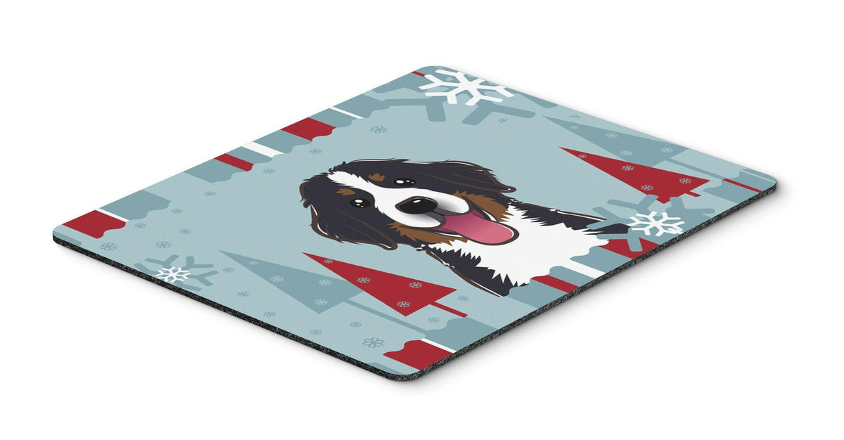 Winter Holiday Bernese Mountain Dog Mouse Pad, Hot Pad or Trivet BB1733MP by Caroline&#39;s Treasures