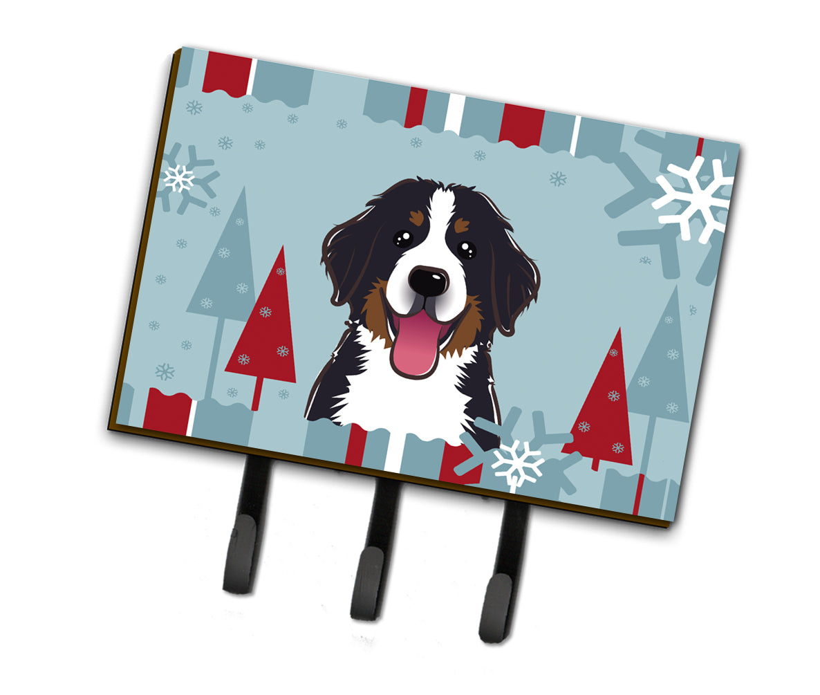 Winter Holiday Bernese Mountain Dog Leash or Key Holder BB1733TH68