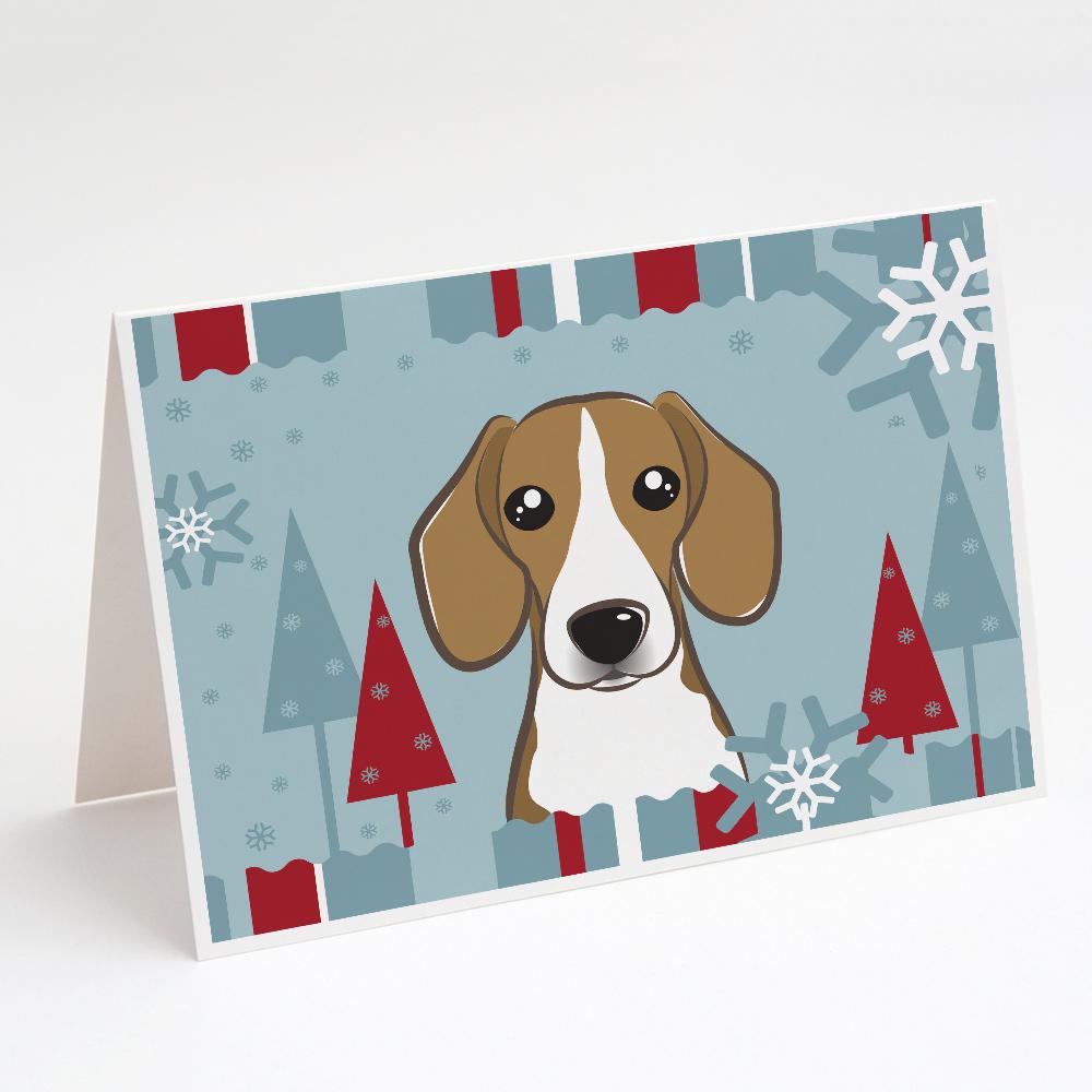 Buy this Winter Holiday Beagle Greeting Cards and Envelopes Pack of 8