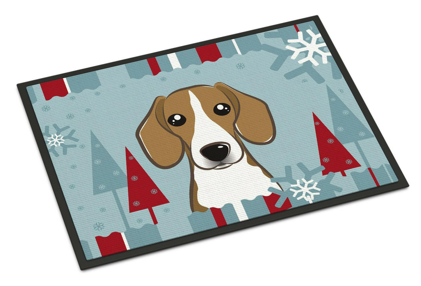 Winter Holiday Beagle Indoor or Outdoor Mat 18x27 BB1735MAT - the-store.com