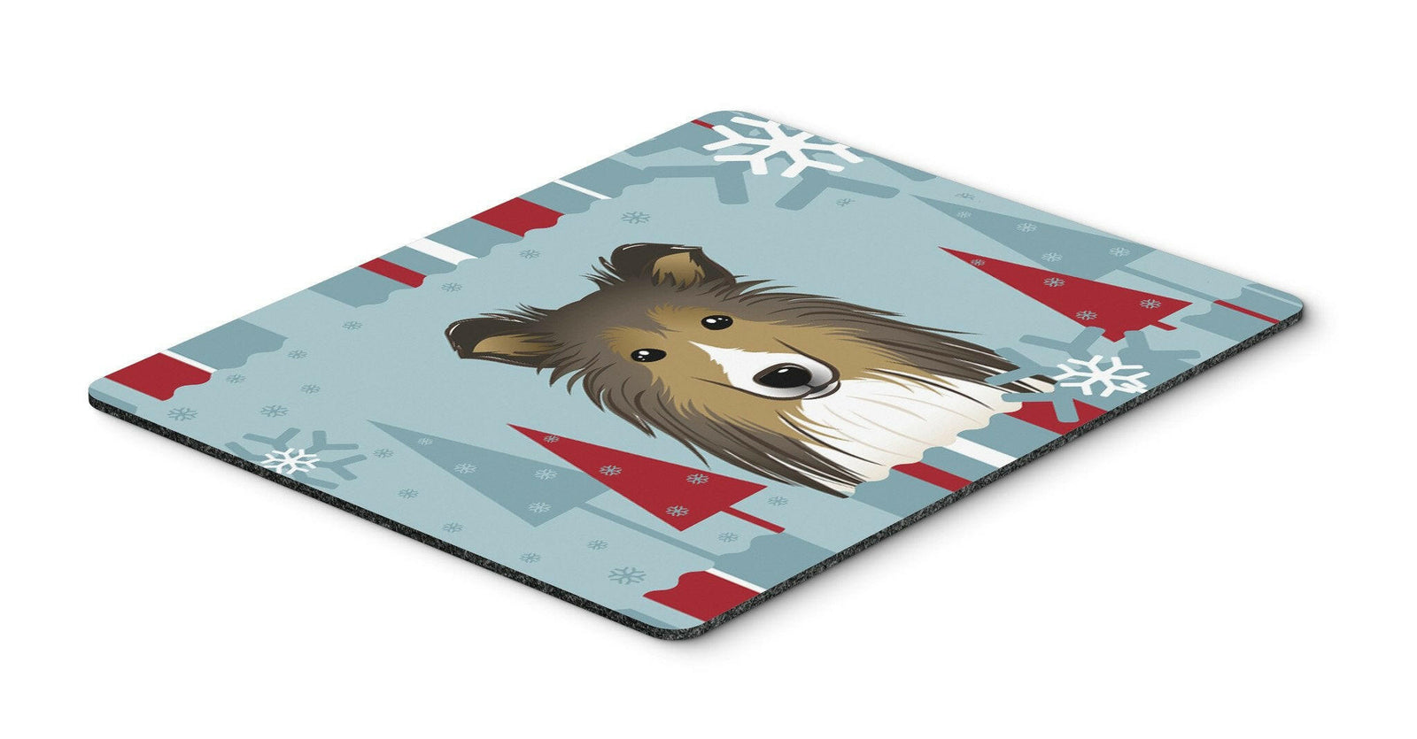 Winter Holiday Sheltie Mouse Pad, Hot Pad or Trivet BB1738MP by Caroline's Treasures