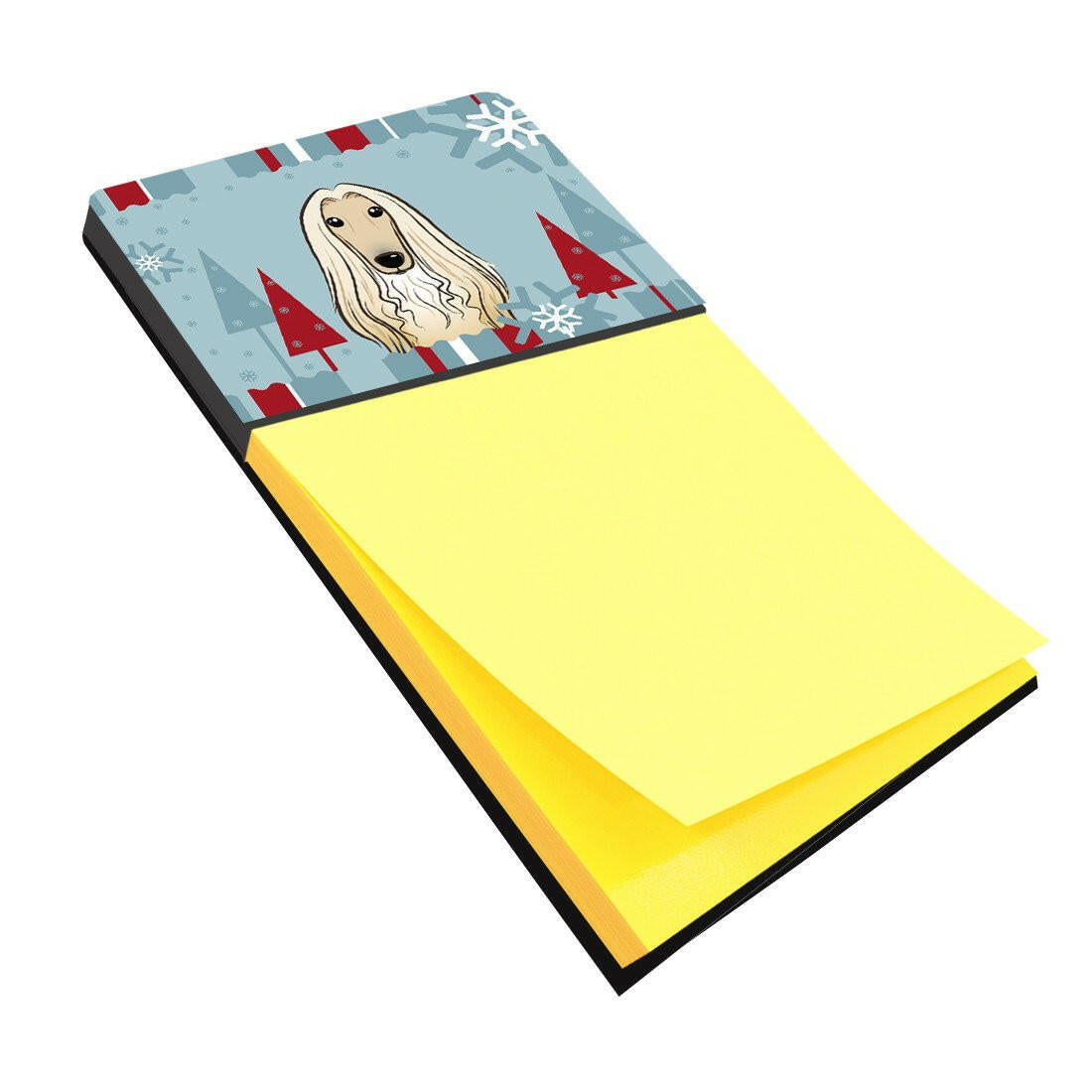 Winter Holiday Afghan Hound Sticky Note Holder BB1740SN by Caroline&#39;s Treasures