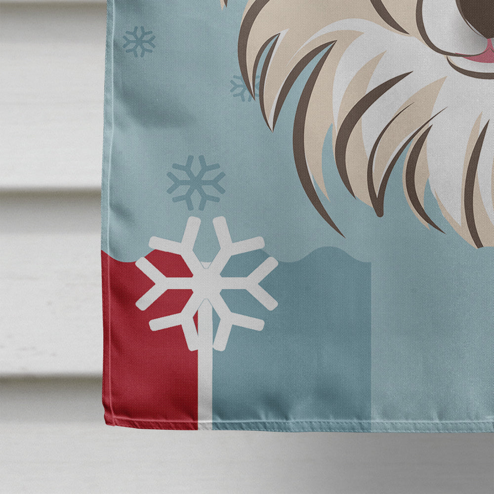 Winter Holiday Chihuahua Flag Canvas House Size BB1747CHF