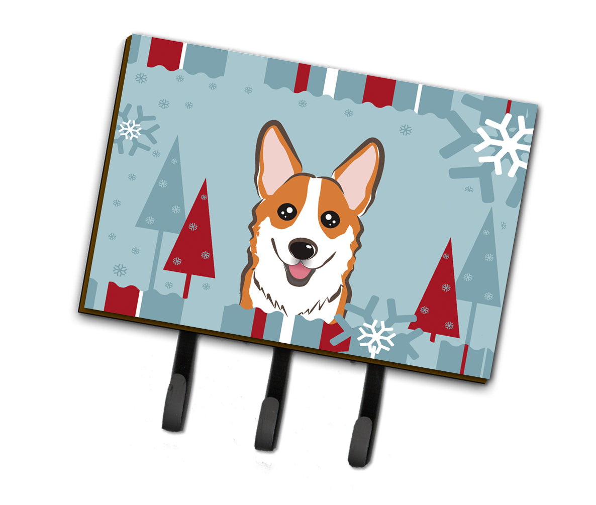 Winter Holiday Red Corgi Leash or Key Holder BB1750TH68  the-store.com.