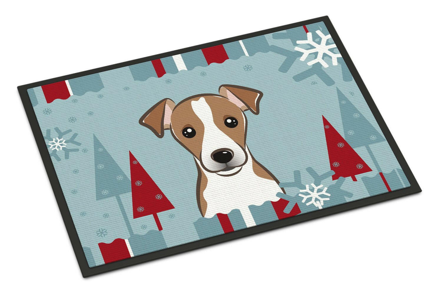 Winter Holiday Jack Russell Terrier Indoor or Outdoor Mat 24x36 BB1756JMAT - the-store.com