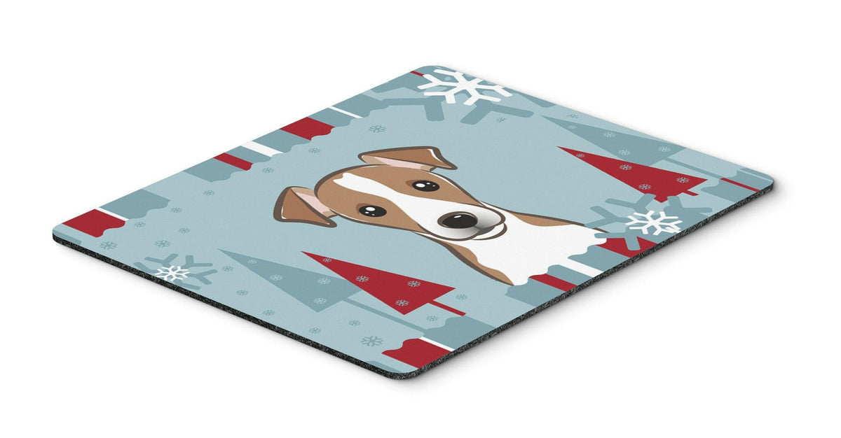 Winter Holiday Jack Russell Terrier Mouse Pad, Hot Pad or Trivet BB1756MP by Caroline&#39;s Treasures