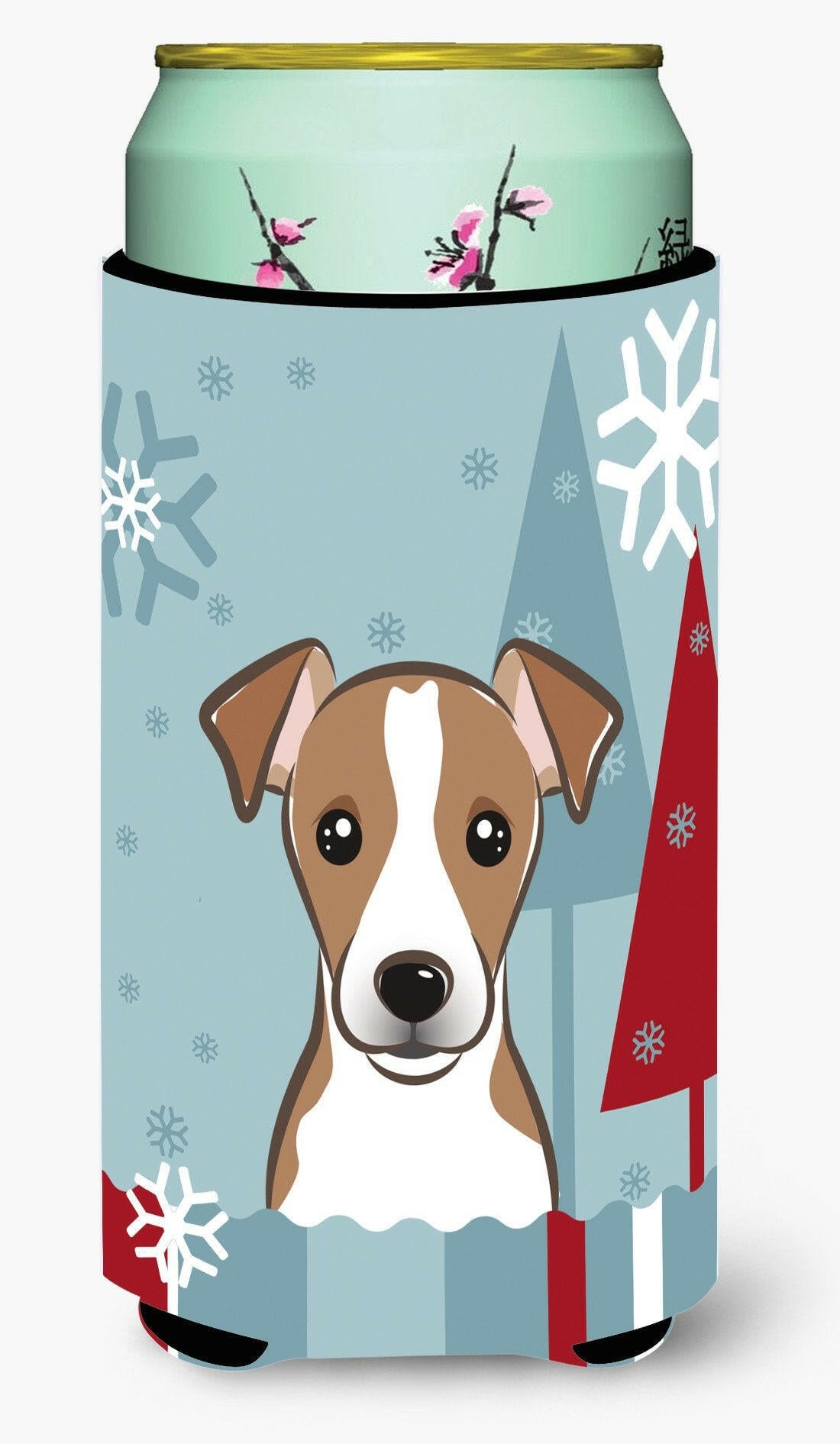 Winter Holiday Jack Russell Terrier Tall Boy Beverage Insulator Hugger BB1756TBC by Caroline&#39;s Treasures