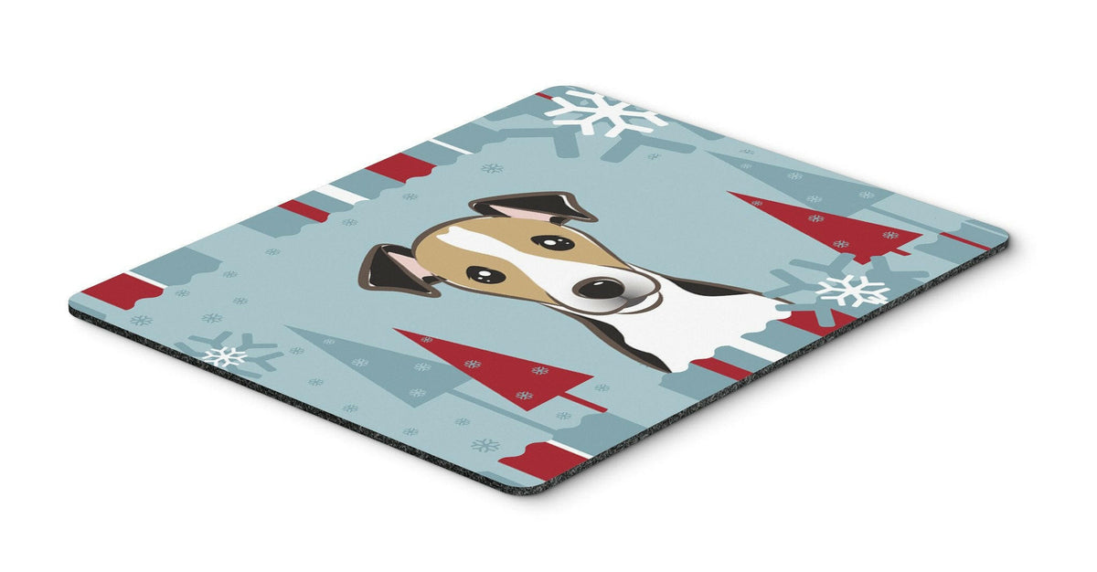 Winter Holiday Jack Russell Terrier Mouse Pad, Hot Pad or Trivet BB1757MP by Caroline&#39;s Treasures