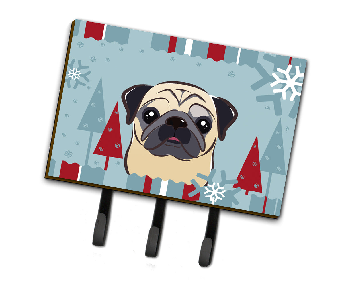 Winter Holiday Fawn Pug Leash or Key Holder BB1758TH68  the-store.com.