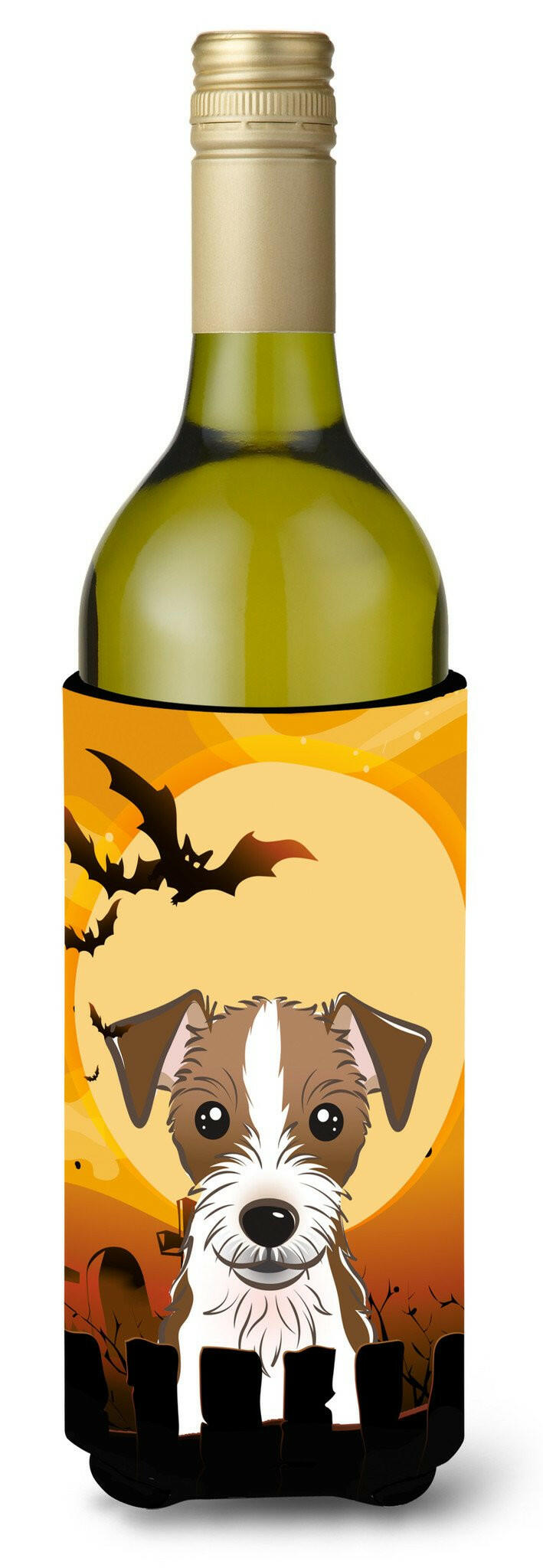 Halloween Jack Russell Terrier Wine Bottle Beverage Insulator Hugger BB1760LITERK by Caroline&#39;s Treasures