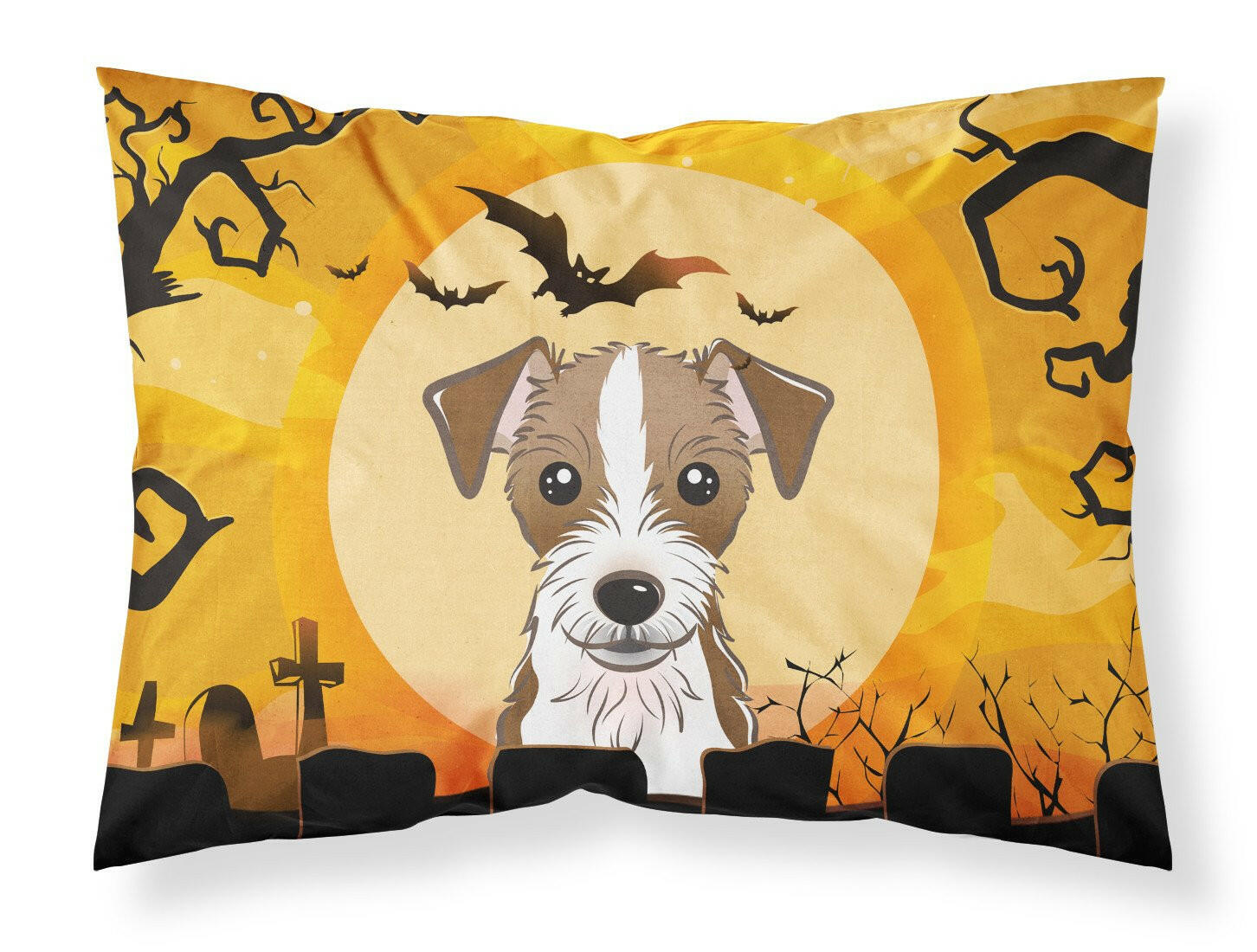 Halloween Jack Russell Terrier Fabric Standard Pillowcase BB1760PILLOWCASE by Caroline's Treasures