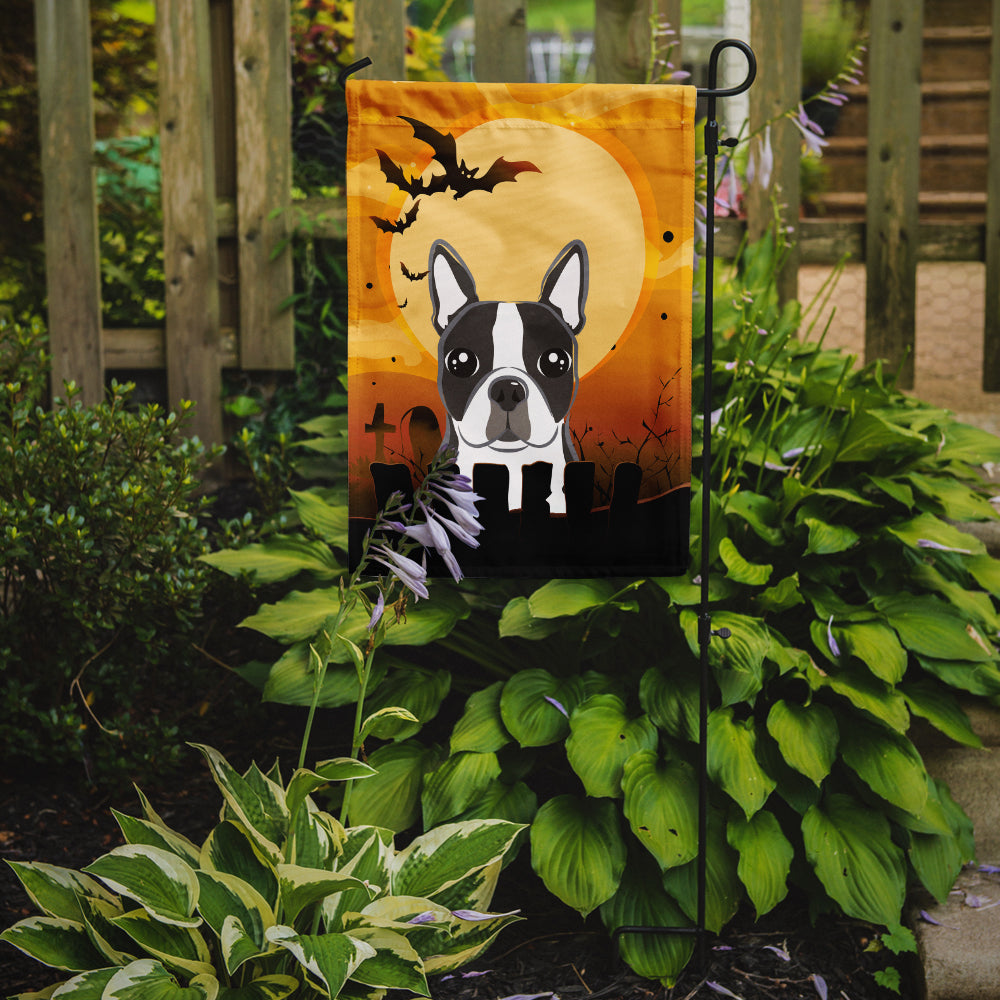 Halloween Boston Terrier Flag Garden Size BB1761GF.