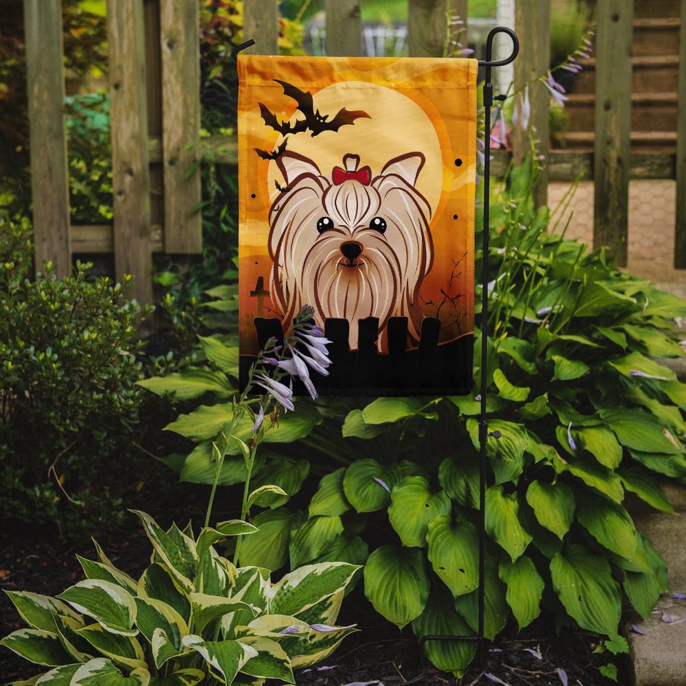 Halloween Yorkie Yorkshire Terrier Flag Garden Size BB1762GF