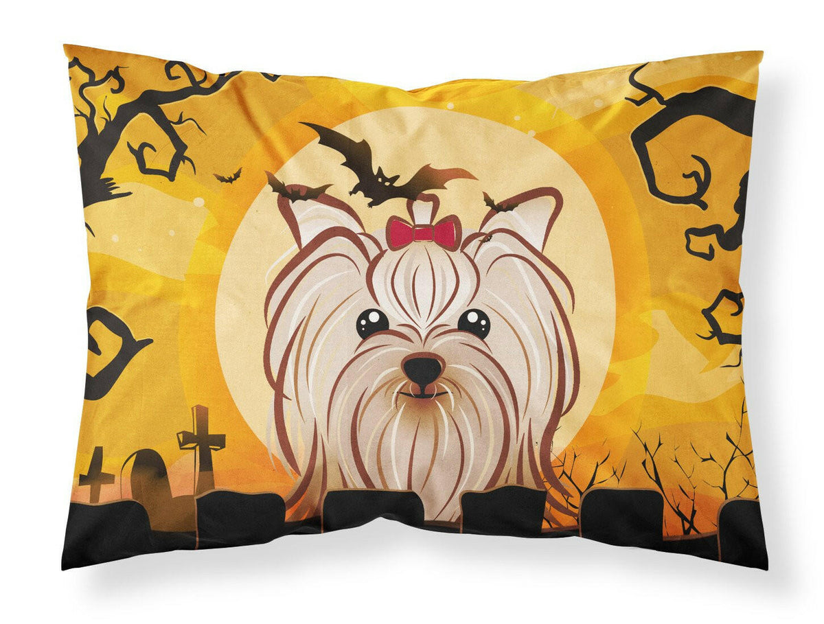 Halloween Yorkie Yorkshire Terrier Fabric Standard Pillowcase BB1762PILLOWCASE by Caroline&#39;s Treasures