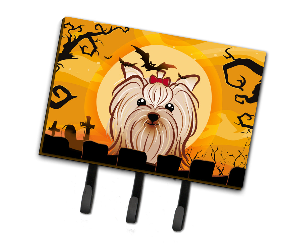Halloween Yorkie Yorkshire Terrier Leash or Key Holder BB1762TH68  the-store.com.