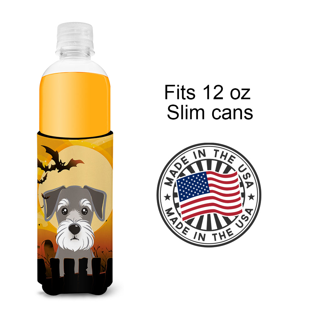 Halloween Schnauzer Ultra Beverage Insulators for slim cans BB1764MUK  the-store.com.