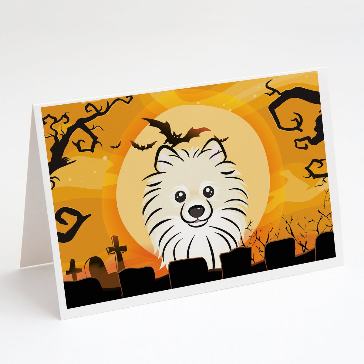 Buy this Halloween Pomeranian Greeting Cards and Envelopes Pack of 8