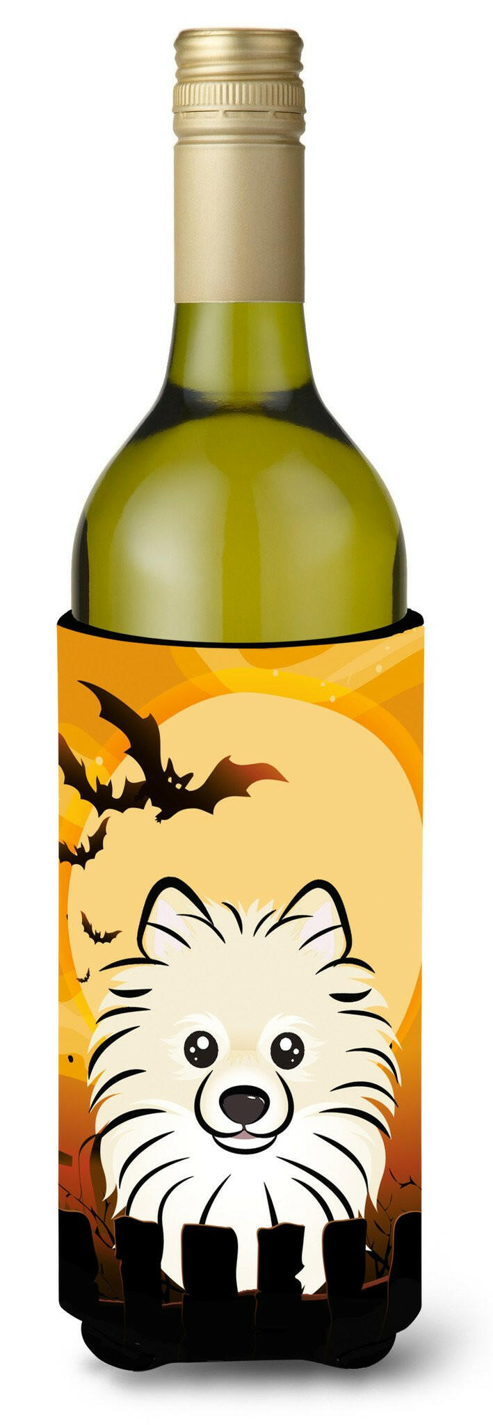 Halloween Pomeranian Wine Bottle Beverage Insulator Hugger BB1765LITERK by Caroline&#39;s Treasures