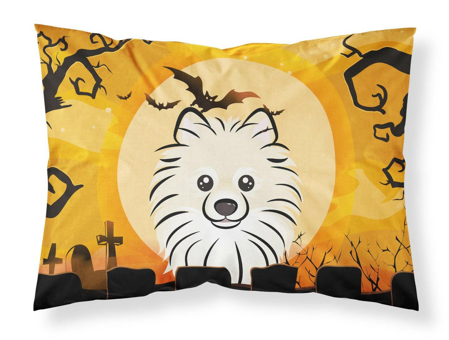 Halloween Pomeranian Fabric Standard Pillowcase BB1765PILLOWCASE by Caroline's Treasures