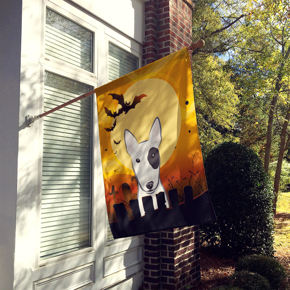 Halloween Bull Terrier Flag Canvas House Size BB1767CHF