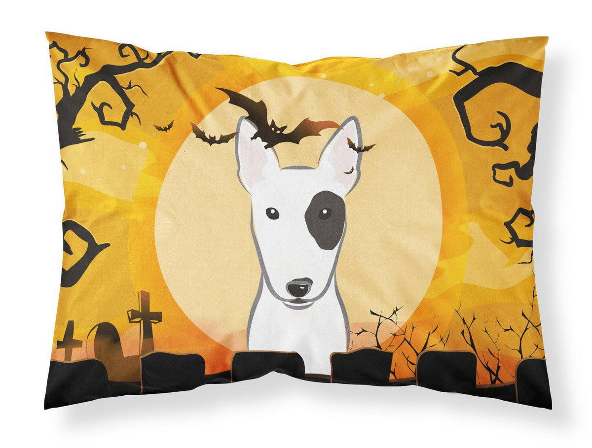 Halloween Bull Terrier Fabric Standard Pillowcase BB1767PILLOWCASE by Caroline&#39;s Treasures