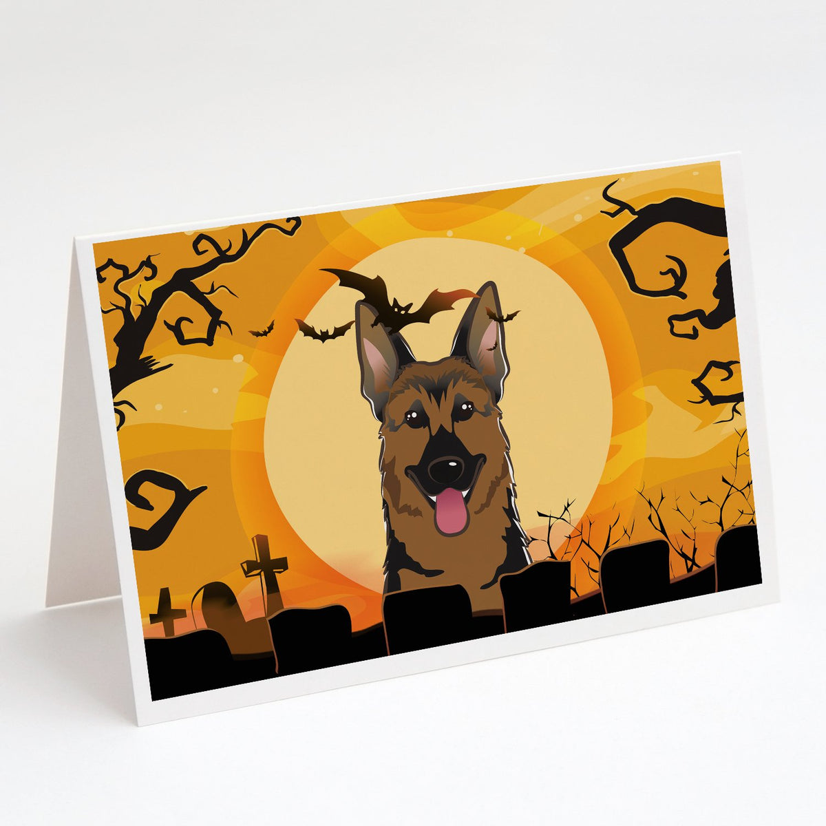 Buy this Halloween German Shepherd Greeting Cards and Envelopes Pack of 8