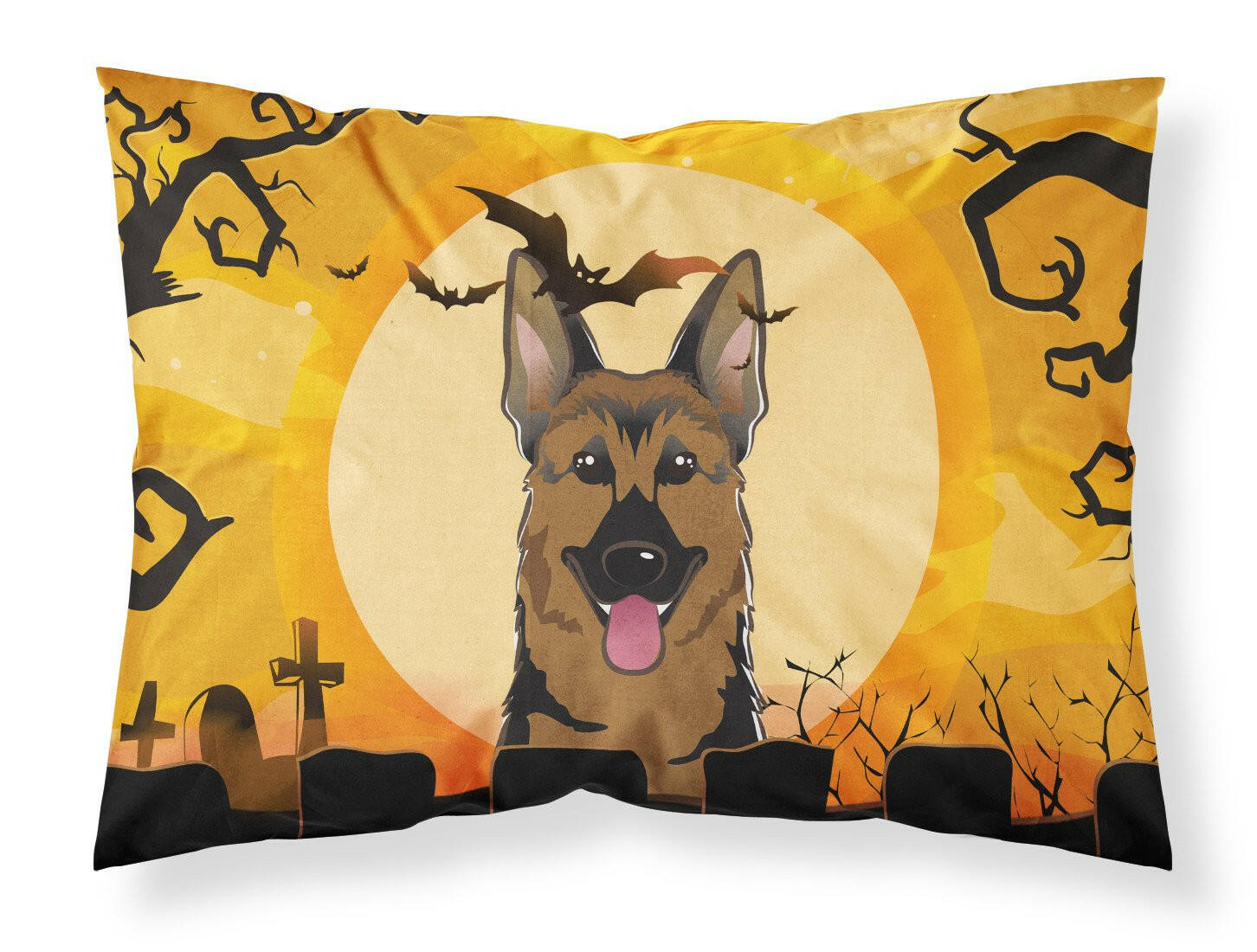 Halloween German Shepherd Fabric Standard Pillowcase BB1769PILLOWCASE by Caroline's Treasures