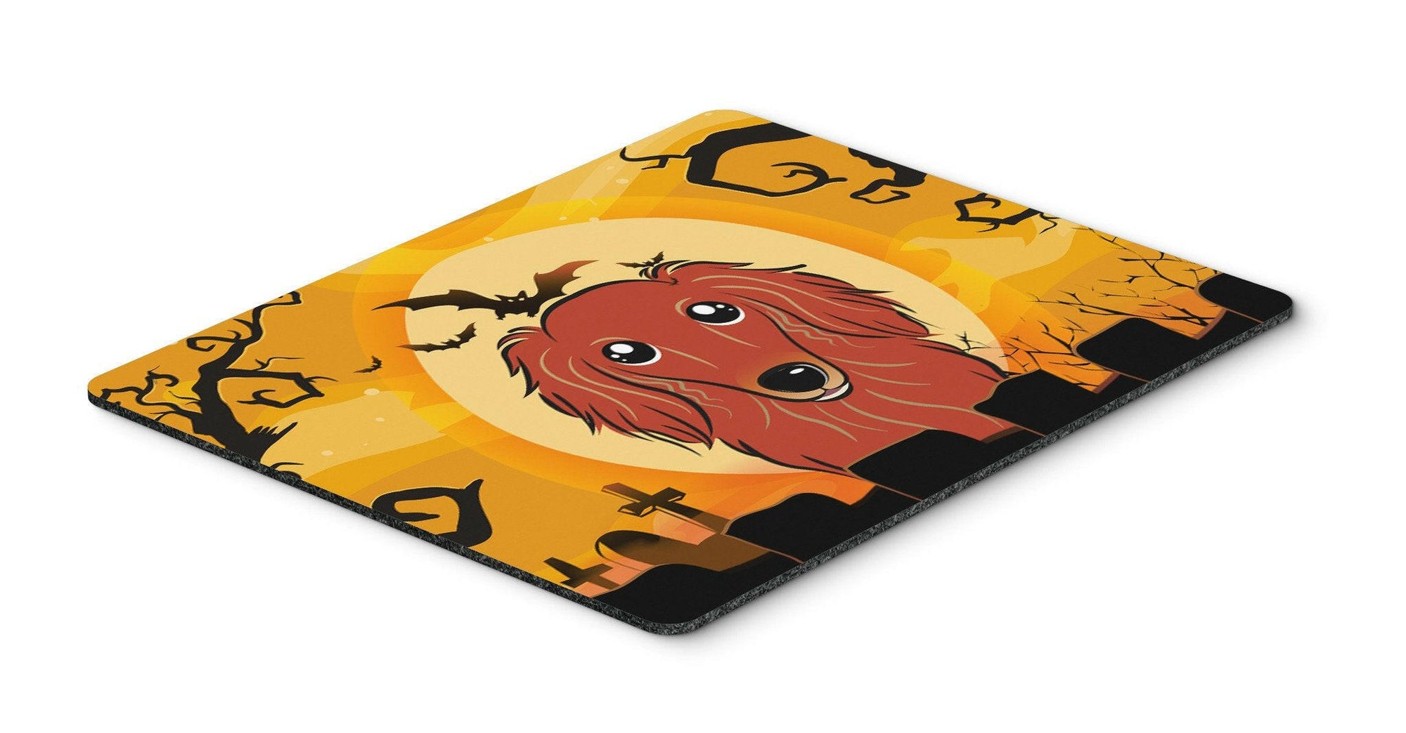 Halloween Longhair Red Dachshund Mouse Pad, Hot Pad or Trivet BB1772MP by Caroline's Treasures