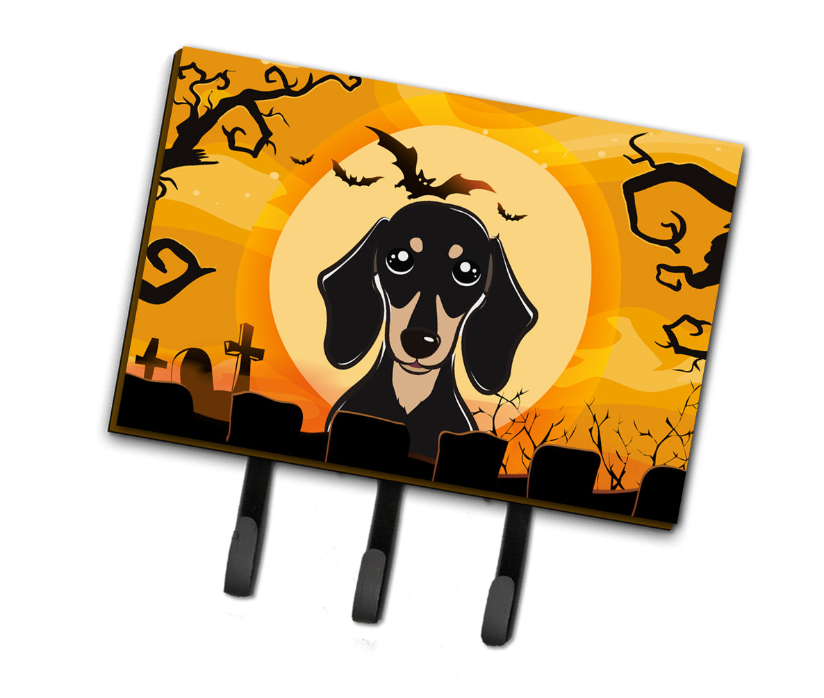 Halloween Smooth Black and Tan Dachshund Leash or Key Holder BB1773TH68  the-store.com.