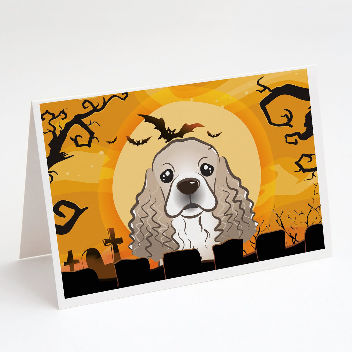 Buy this Halloween Cocker Spaniel Greeting Cards and Envelopes Pack of 8