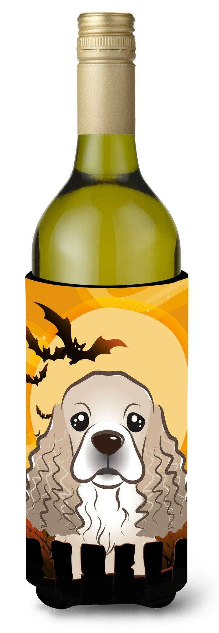 Halloween Cocker Spaniel Wine Bottle Beverage Insulator Hugger BB1774LITERK by Caroline&#39;s Treasures