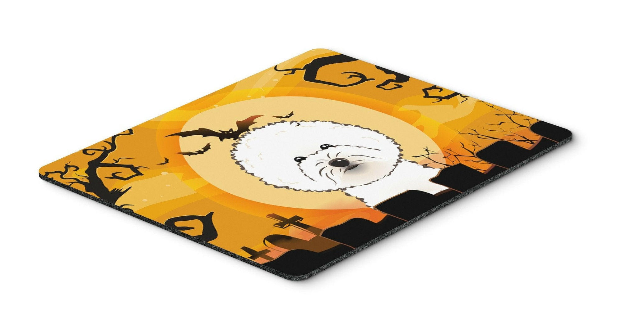 Halloween Bichon Frise Mouse Pad, Hot Pad or Trivet BB1775MP by Caroline's Treasures