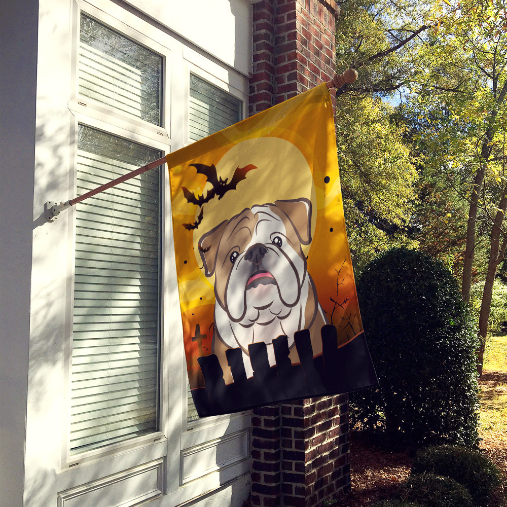 Halloween English Bulldog  Flag Canvas House Size BB1777CHF