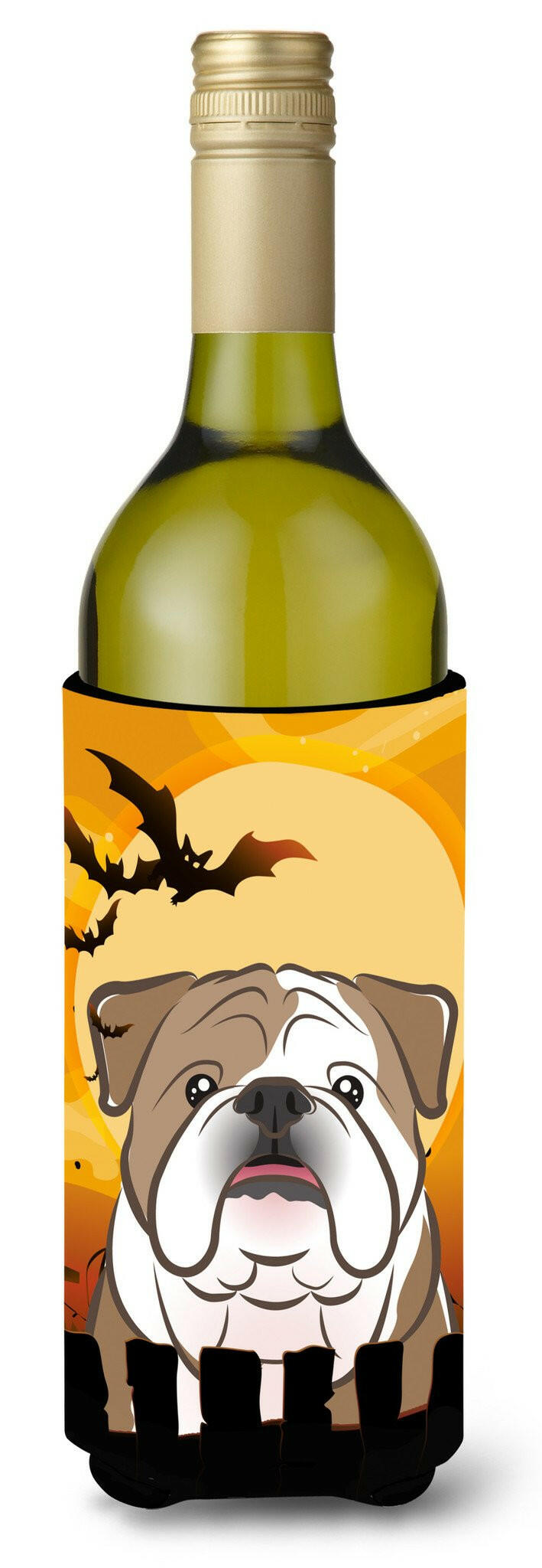 Halloween English Bulldog  Wine Bottle Beverage Insulator Hugger BB1777LITERK by Caroline&#39;s Treasures