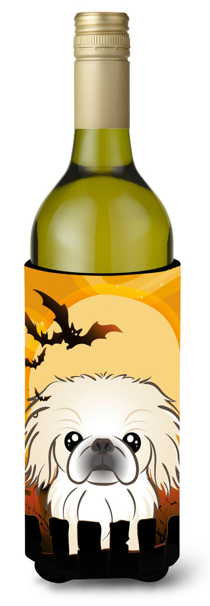 Halloween Pekingese Wine Bottle Beverage Insulator Hugger BB1779LITERK by Caroline's Treasures