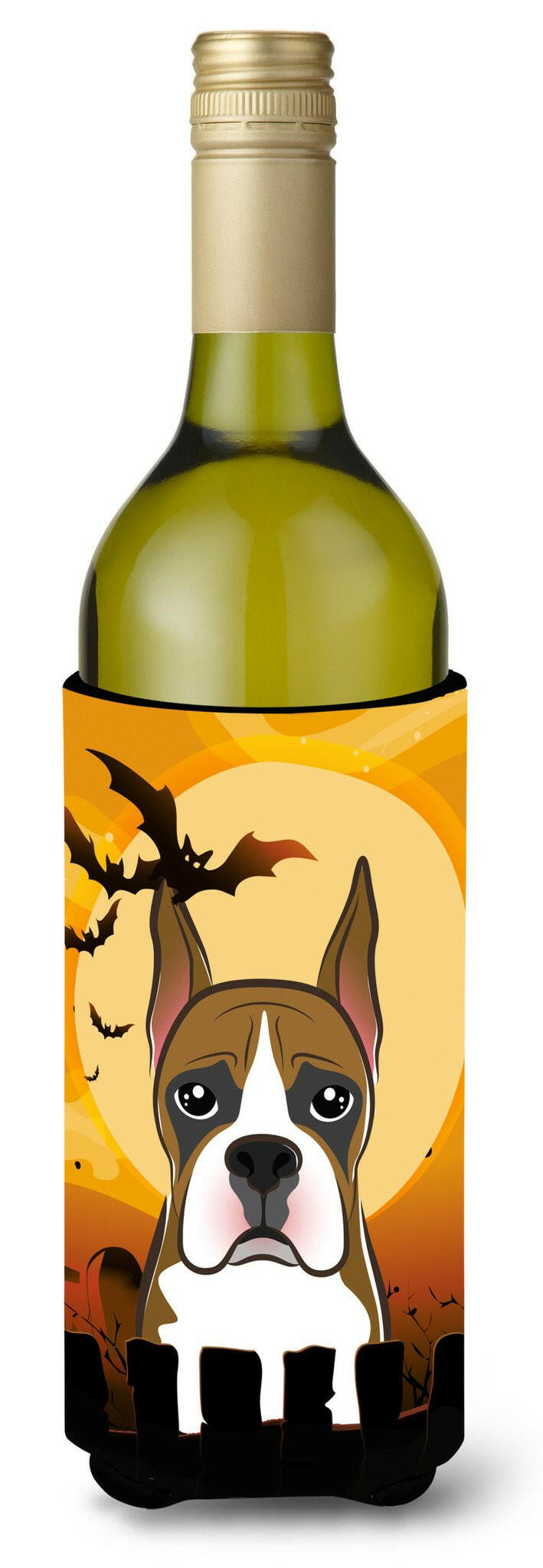 Halloween Boxer Wine Bottle Beverage Insulator Hugger BB1781LITERK by Caroline&#39;s Treasures