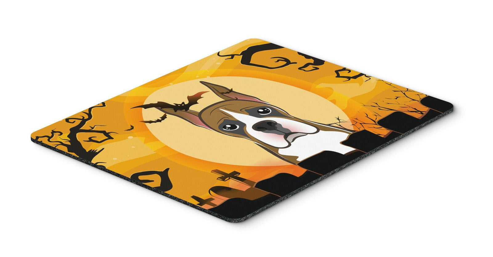 Halloween Boxer Mouse Pad, Hot Pad or Trivet BB1781MP by Caroline's Treasures