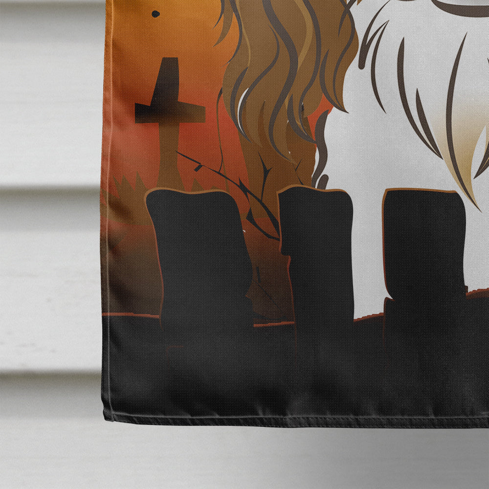 Halloween Cavalier Spaniel Flag Canvas House Size BB1782CHF