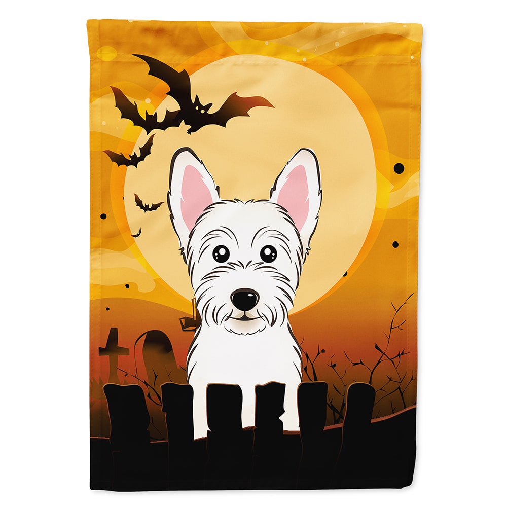 Halloween Westie Flag Canvas House Size BB1784CHF
